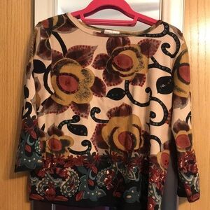 Monroe & Main blouse with bling - size medium